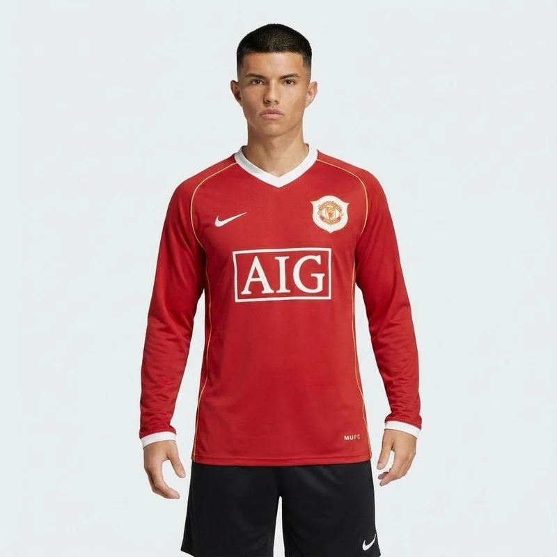 Manchester United Langarm Heimtrikot 2006/07 Herren Fan-Version (Retro)