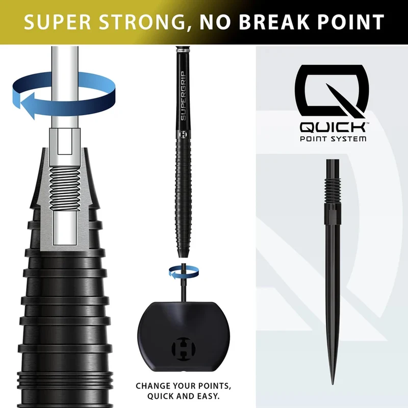 NX90 Black Edition 90% Tungsten - Quick Point Darts