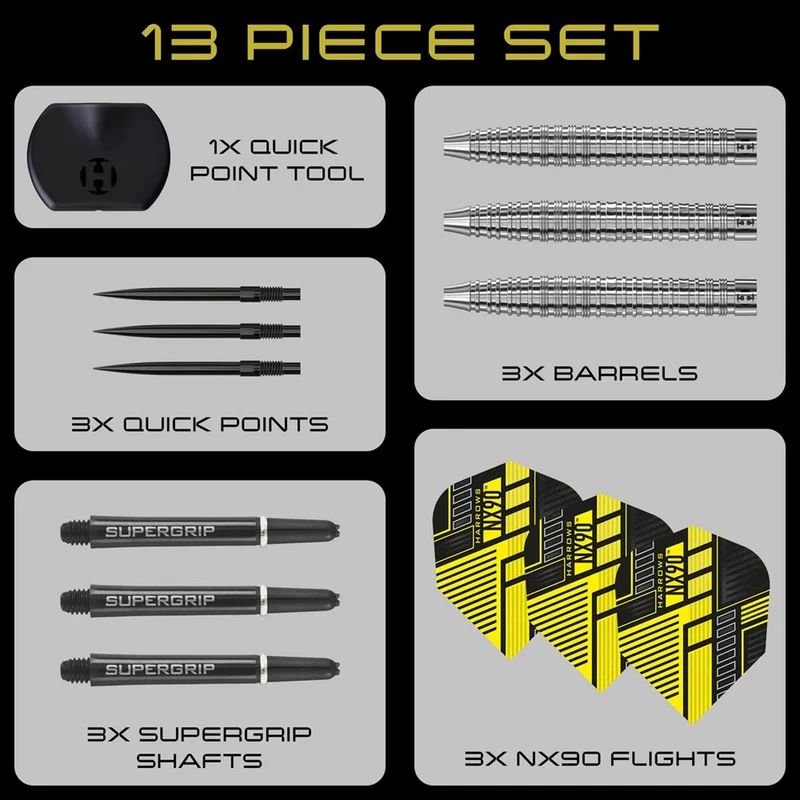 NX90 Tapered 90% Tungsten - Quick Point Darts