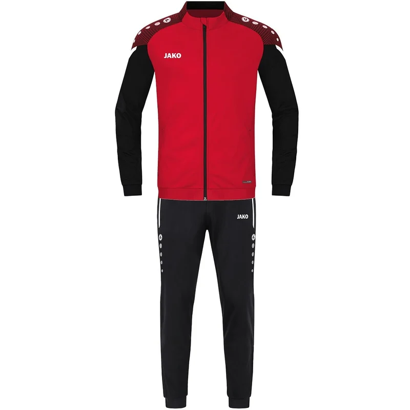 JAKO Trainingsanzug Polyester Performance - rot/schwarz