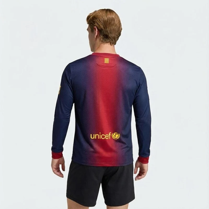 Barcelona Langarm Heimtrikot 2012/13 Herren Fan-Version (Retro)