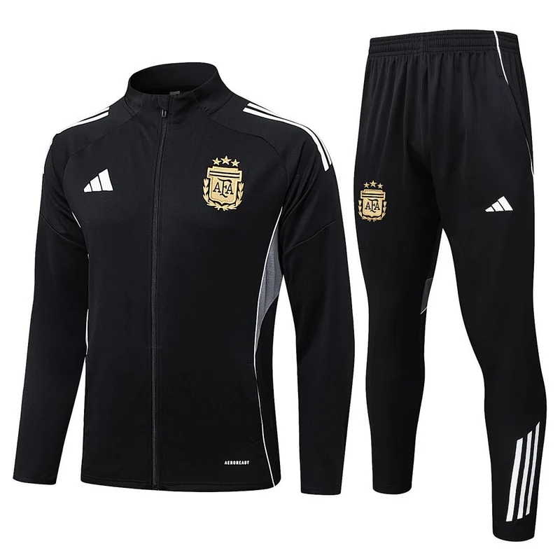 Argentinien Trainingsanzug 25/26 Jacke und Hose Herren Schwarz