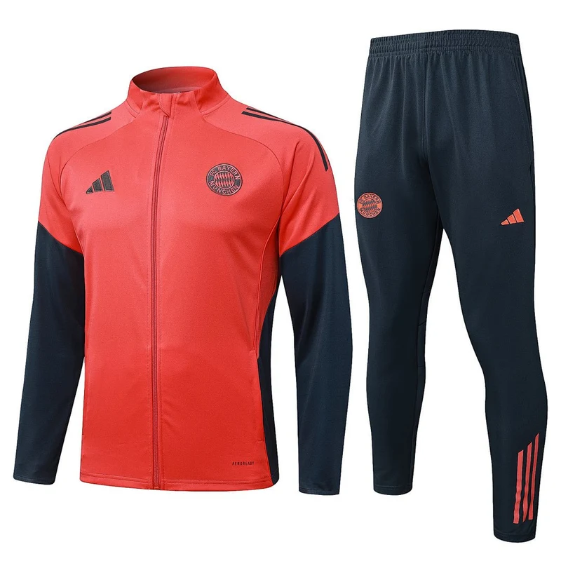Bayern München Trainingsanzug 25/26 Herren – Jacke Orange und Hose Dunkelgrau FC Bayern