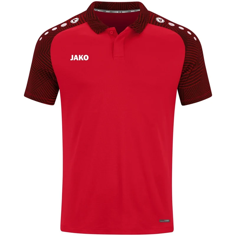 JAKO Polo Performance - rot/schwarz