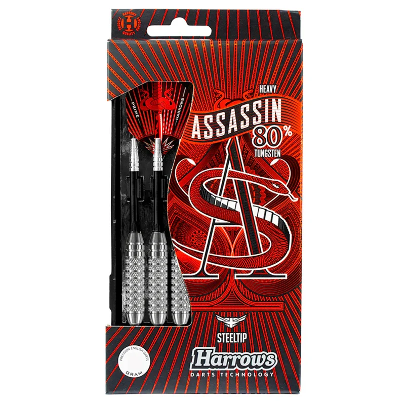 Assassin Heavy Knurled 80% Tungsten - Steel Tip Darts