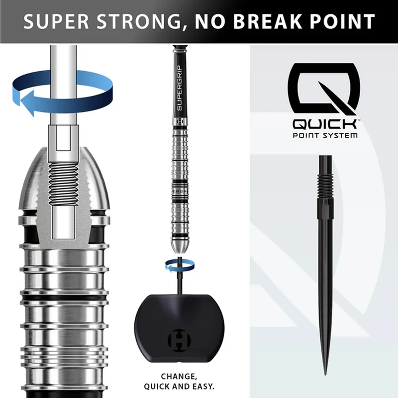 Supergrip QP 90% Quick Point Darts - Steel Tip Darts