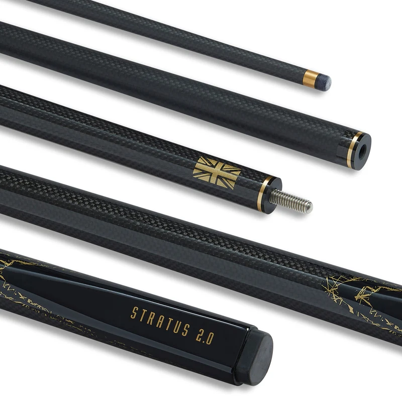 Stratus Carbon Fibre Low Deflection StrikeCore Snooker Cue (10mm Tip)