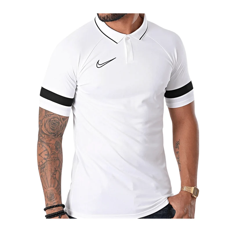 Nike Dri-FIT Academy 21 Polo-Shirt Herren weiß schwarz