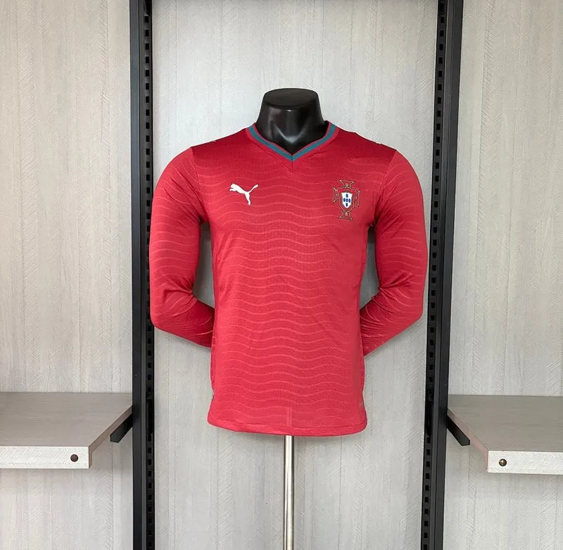 Portugal Heimtrikot Langarm 2026/27 Herren Spieler-Version