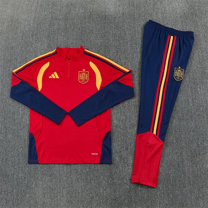 Spanien Trainingsanzug 26/27 Herren Jacke Rot und Hose Marineblau