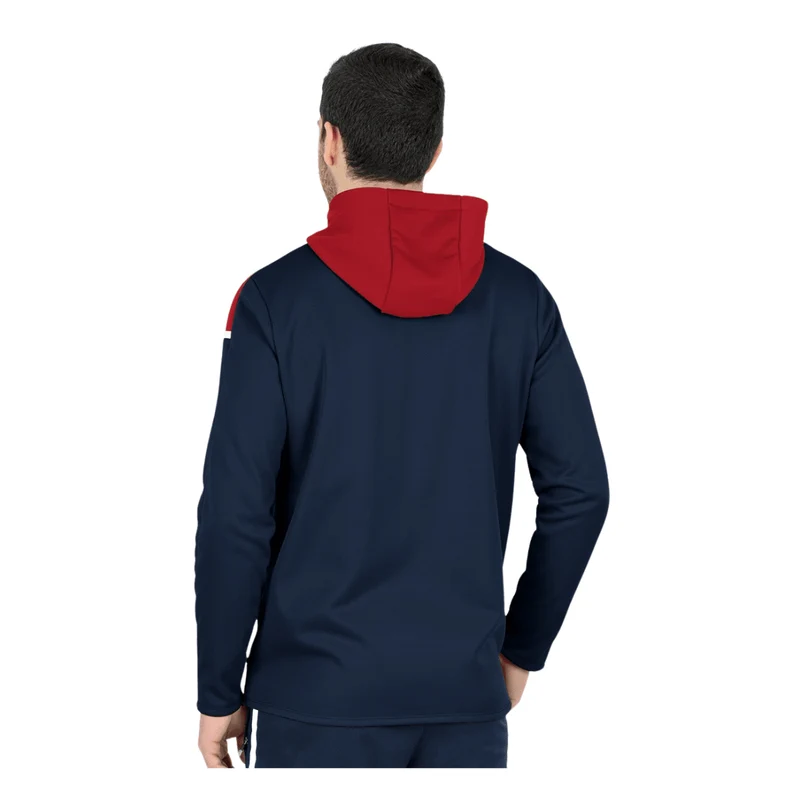 JAKO Kapuzenjacke Champ 2.0 - marine/chili rot