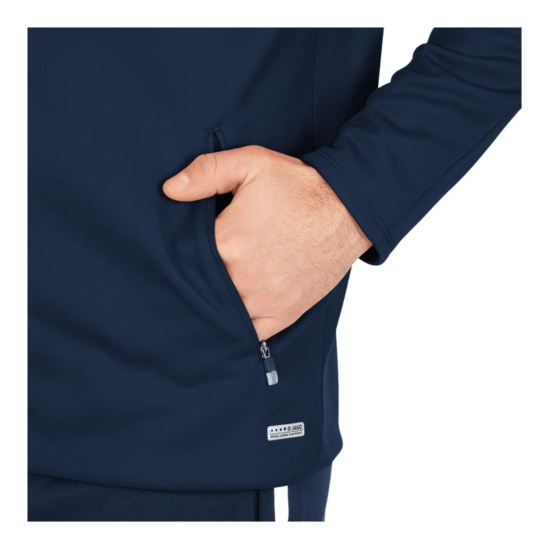 JAKO Kapuzenjacke Champ 2.0 - marine/chili rot