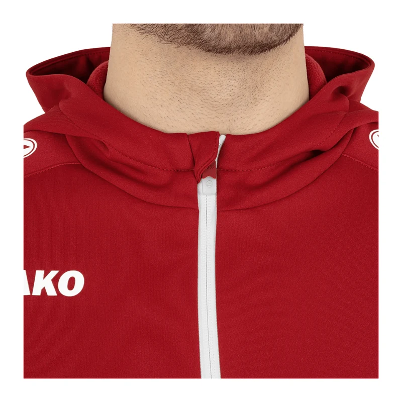JAKO Kapuzenjacke Champ 2.0 - marine/chili rot