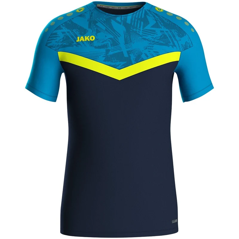 JAKO T-Shirt Iconic - marine/JAKO blau/neongelb