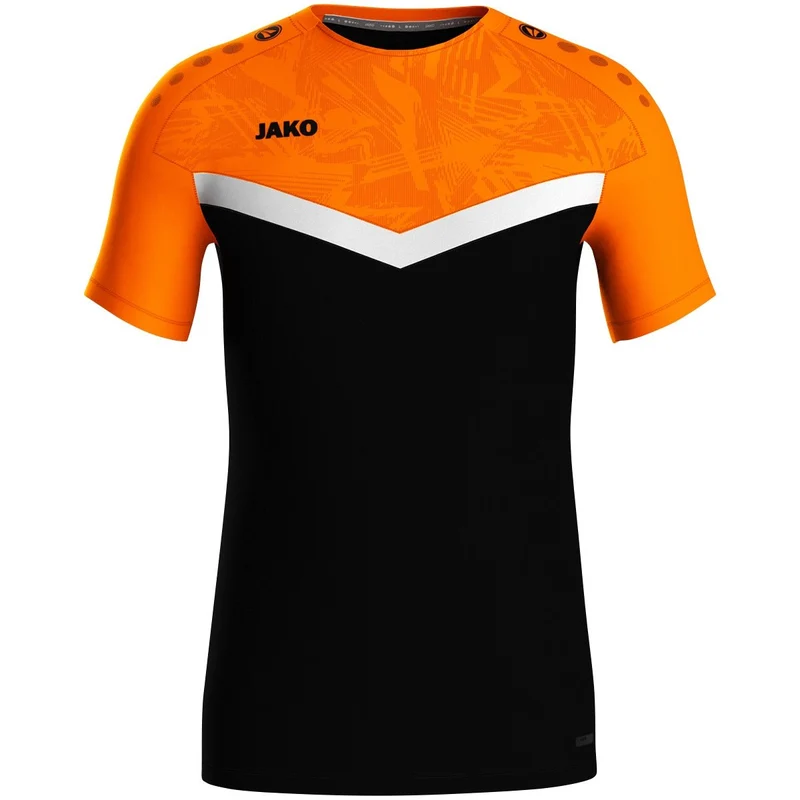 JAKO T-Shirt Iconic - schwarz/neonorange