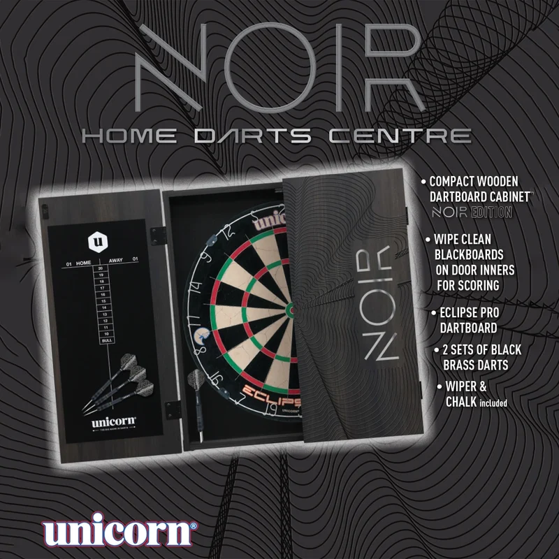 Noir Home Darts Centre (Includes 2 sets of darts)