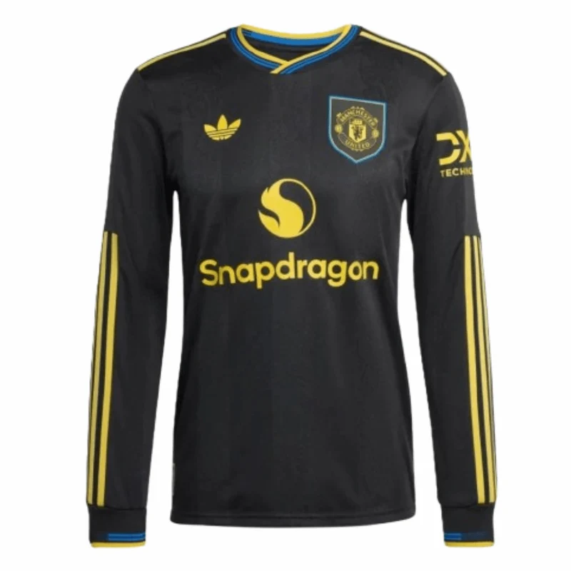 Manchester United Langarm Drittetrikot 25/26 Herren Fan-Version