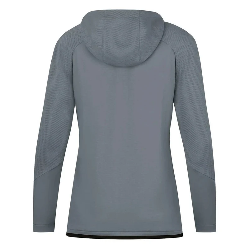 JAKO Kapuzenjacke Challenge - steingrau/schwarz