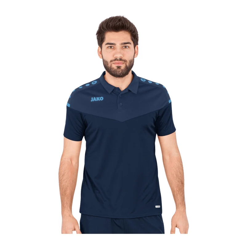 JAKO Polo Champ 2.0 - marine/darkblue/skyblue