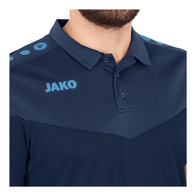 JAKO Polo Champ 2.0 - marine/darkblue/skyblue