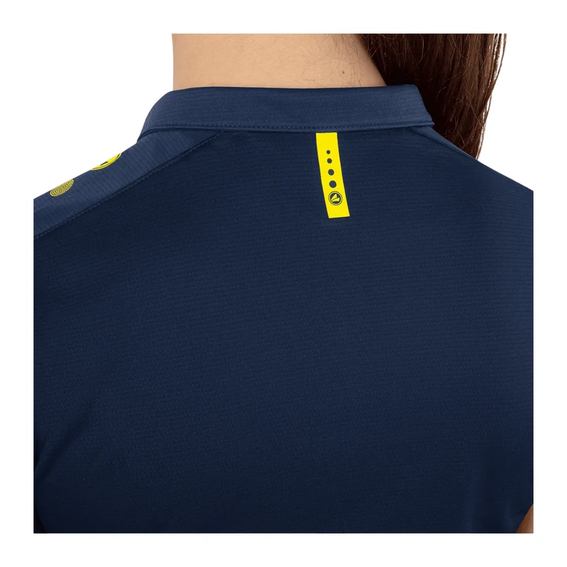 JAKO Damen Polo Champ 2.0 - marine/darkblue/neongelb