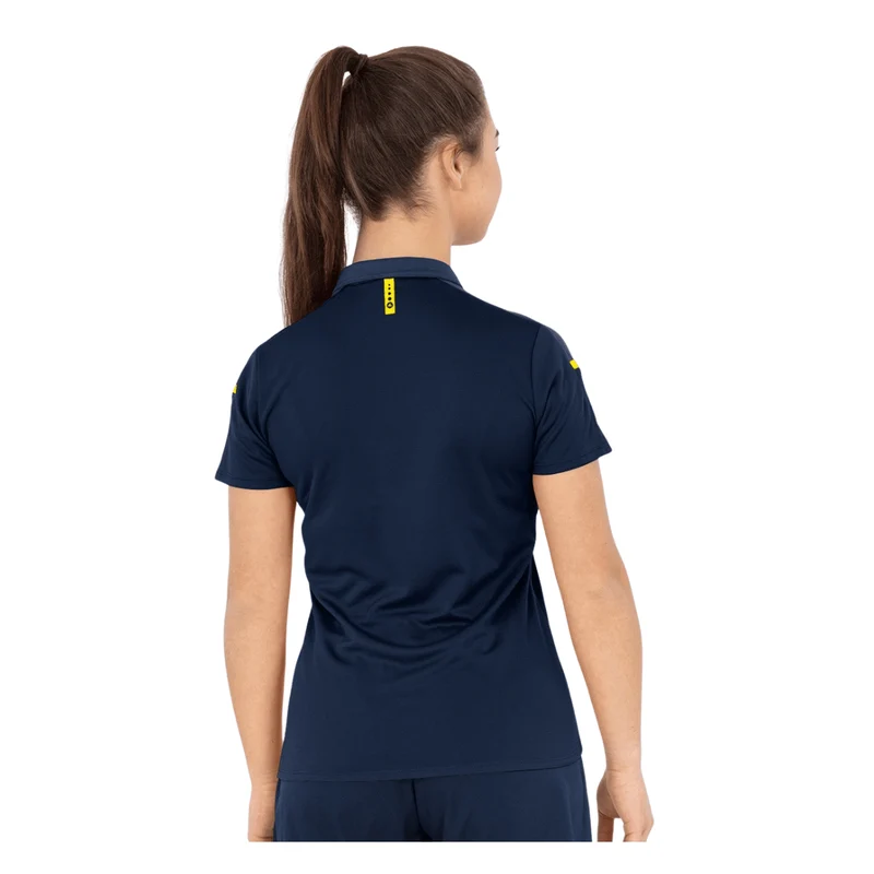 JAKO Damen Polo Champ 2.0 - marine/darkblue/neongelb