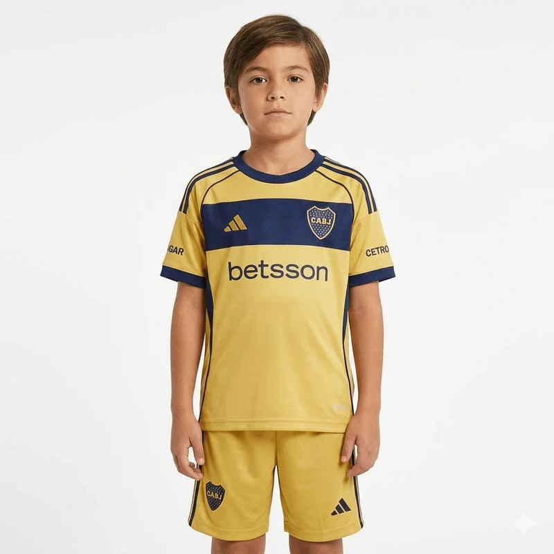 Kinder-Set Boca Juniors Auswärtstrikot 25/26