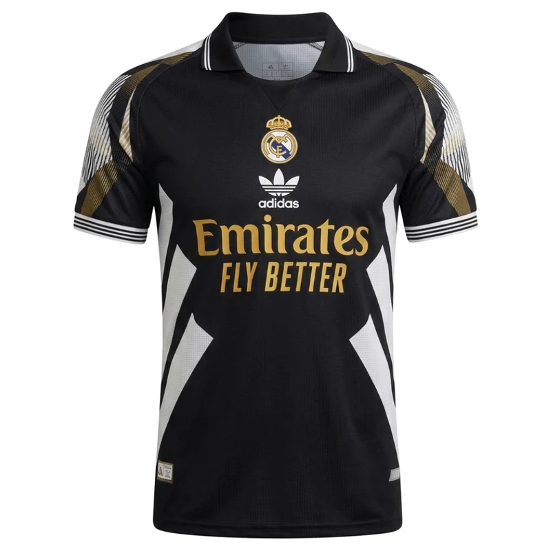 Real Madrid Polo Sonderedition 25/26 Spieler-Version Schwarz