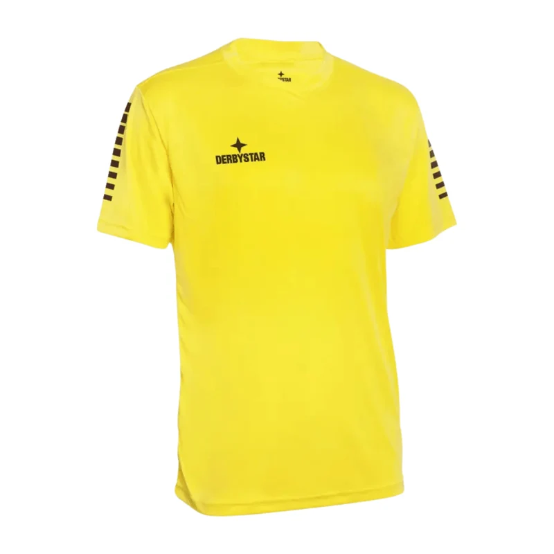 Derbystar Contra Trikot Gelb/Schwarz – Atmungsaktives Fußballtrikot