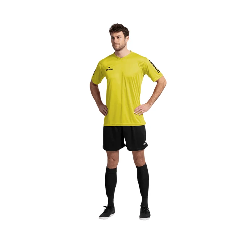 Derbystar Contra Trikot Gelb/Schwarz – Atmungsaktives Fußballtrikot