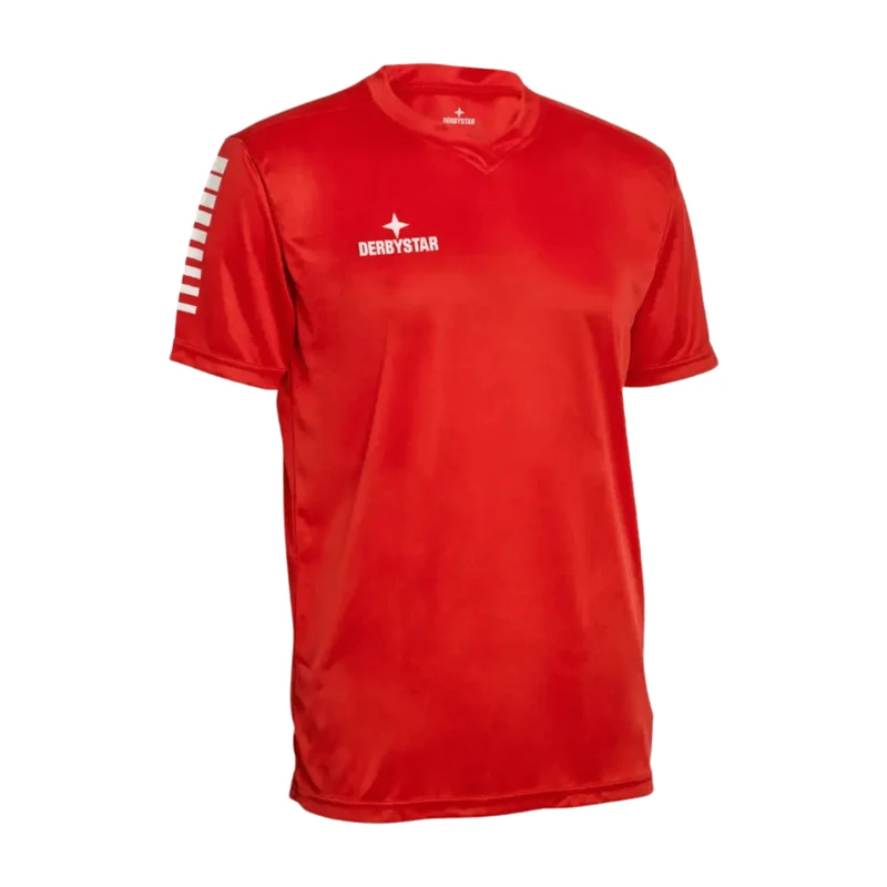 Derbystar Contra Trikot Rot/Weiß – Atmungsaktives Fußballtrikot