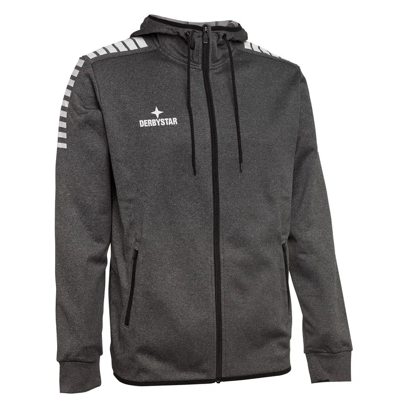 Derbystar Primo Kapuzenjacke - grau schwarz