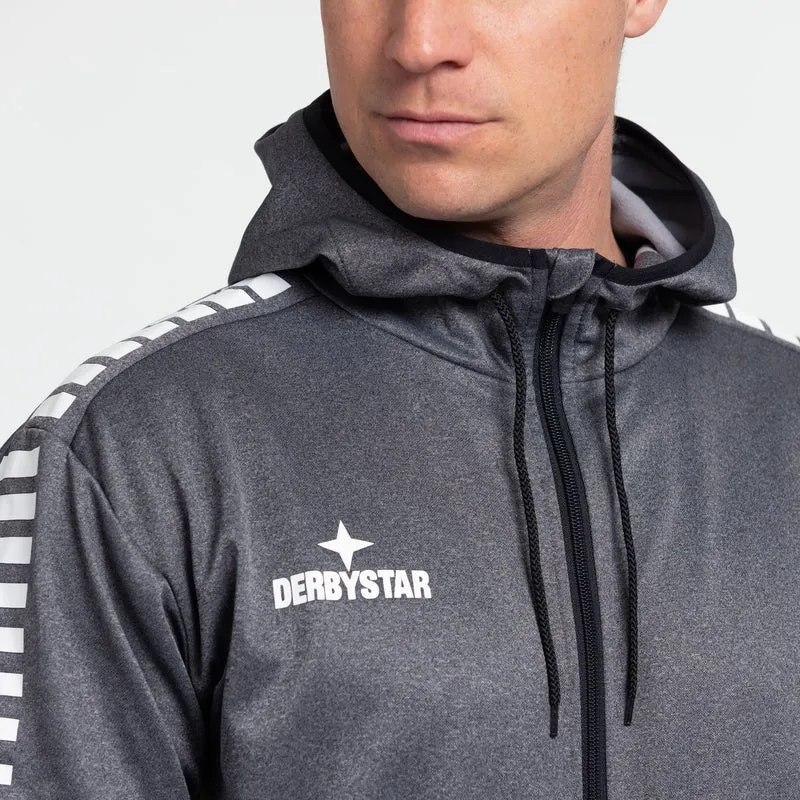 Derbystar Primo Kapuzenjacke - grau schwarz