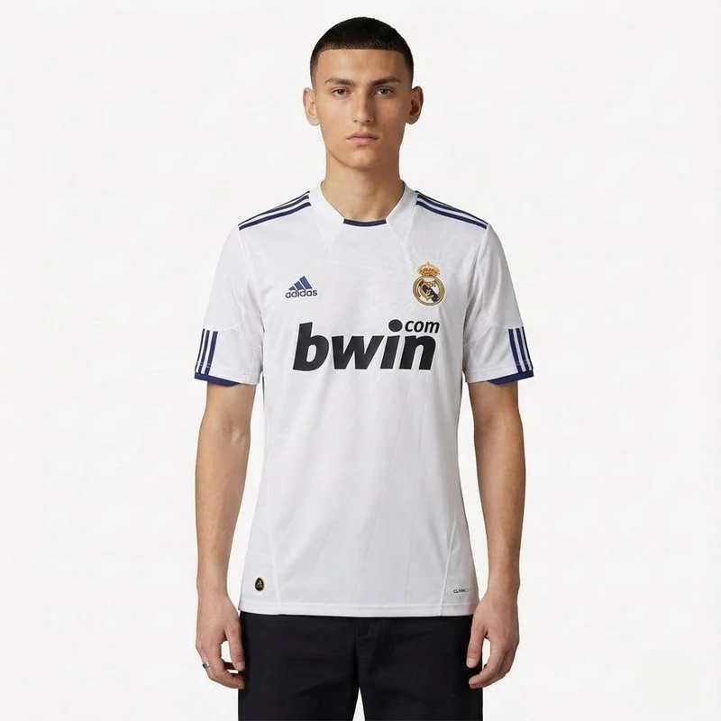 Real Madrid Heimtrikot 10/11 Herren Fan-Version Weiß (Retro)