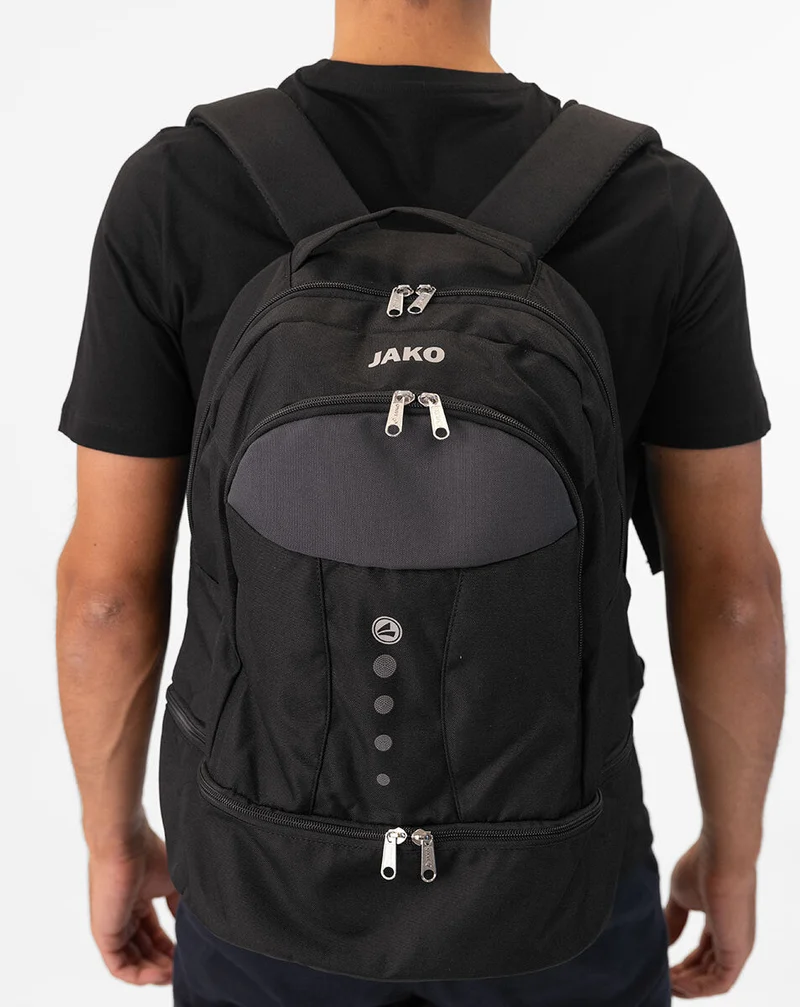 JAKO Rucksack TLS mit Bodenfach - schwarz