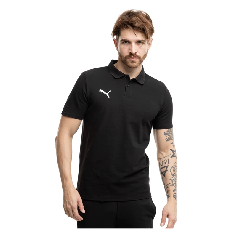 Puma teamGOAL Casuals Polo - Schwarz/Weiß