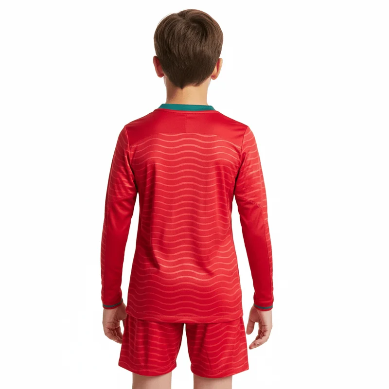 Kinder-Set Portugal Heimtrikot Langarm 26/27 Trikot und Shorts