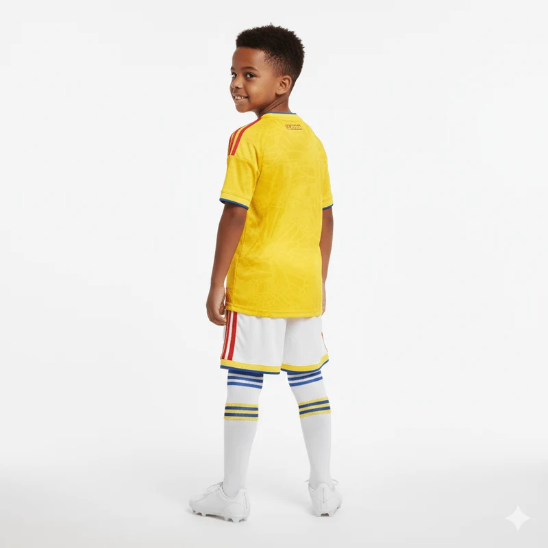 Kinder-Set Kolumbien Heimtrikot 26/27 Trikot und Shorts