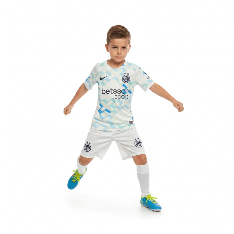 Inter Mailand Kinder Auswärtsset 25/26 Trikot und Shorts