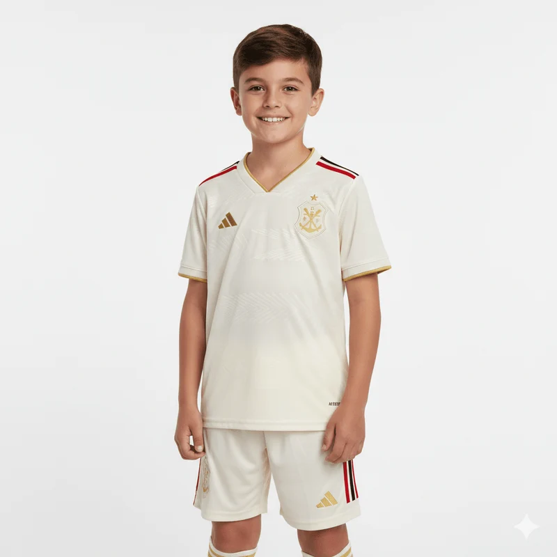 Kinder-Set Flamengo Ausweichtrikot 25/26