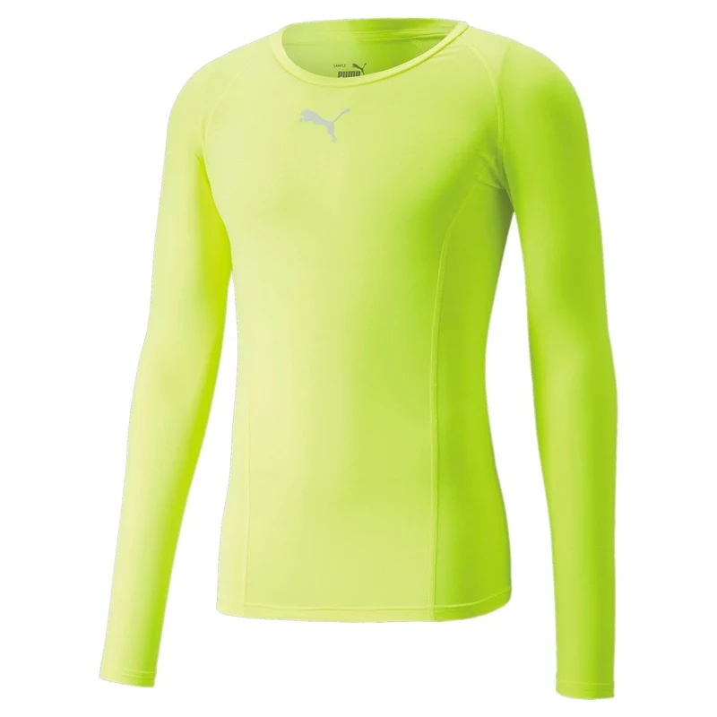 Puma teamLIGA Baselayer Langarmshirt Herren fizzy lime