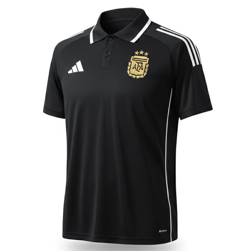 Argentinien Polohemd 25/26 Fan-version Herren Schwarz
