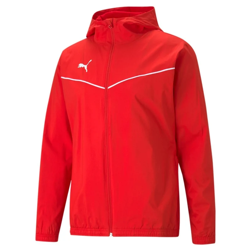 Puma teamRISE All Weather Jacke Herren rot weiß
