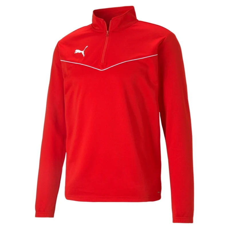 Puma teamRISE 1/4 Zip Top Herren rot weiß