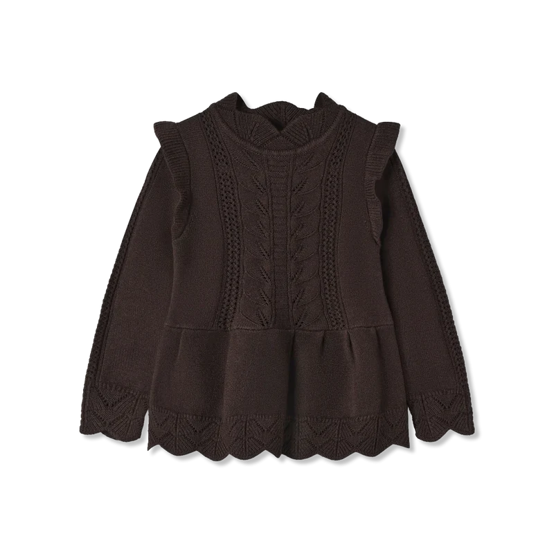 Alilly peplum Strickpullover