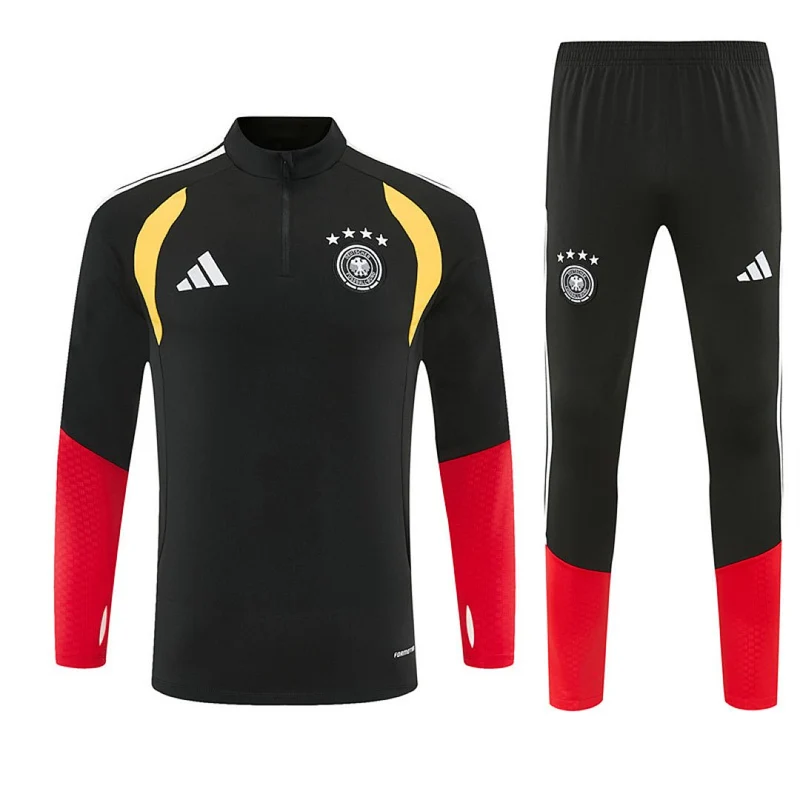 Deutschland Trainingsanzug 2026/27 Herren Jacke und Hose Schwarz