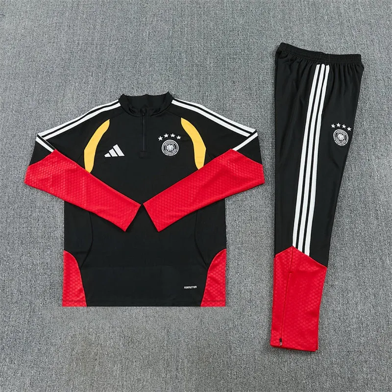 Deutschland Trainingsanzug 2026/27 Herren Jacke und Hose Schwarz