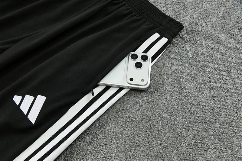 Deutschland Trainingsanzug 26/27 Herren Jacke Weiß und Hose Schwarz
