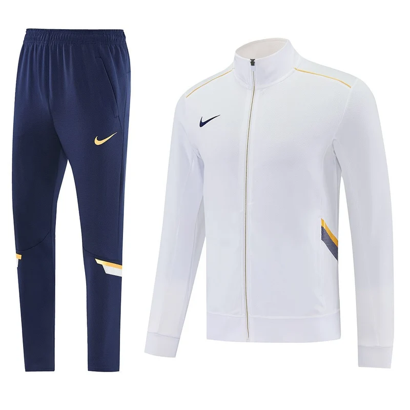Nike Trainingsanzug Jacke Weiß und Hose Marineblau Herren