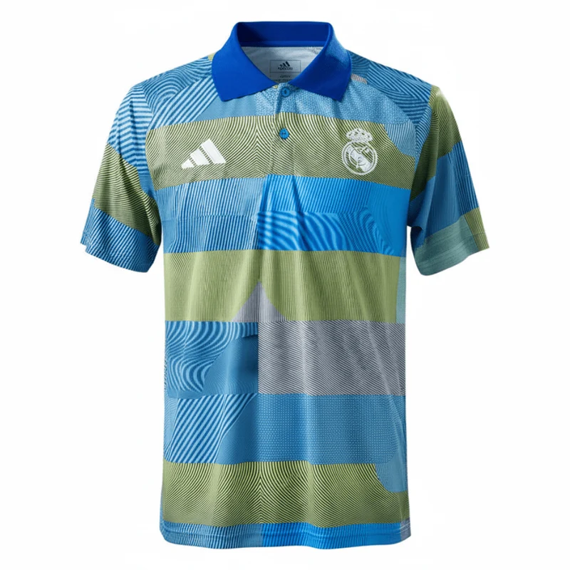 Real Madrid Polohemd 25/26 Fan-version Herren Blau & Grau